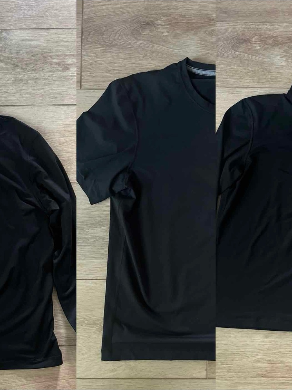 lululemon Soft Jersey Bundle: size XL Black short sleeve, long sleeve, half Zip